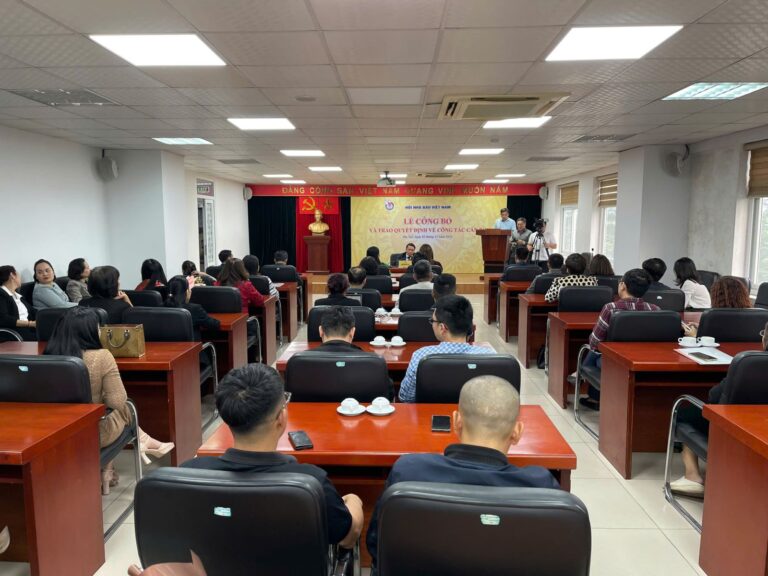 Hội Nhà báo Việt Nam trao Quyết định về công tác cán bộ