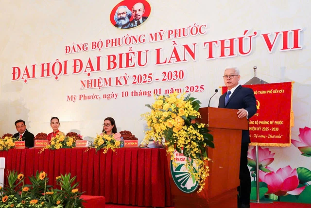 Phường đầu tiên của Bình Dương tổ chức Đại hội Đảng cấp cơ sở